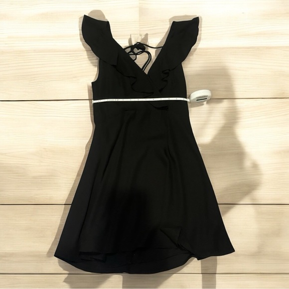 Lulu’s Black Ruffle Mini Dress – Never Worn - Picture 4 of 6